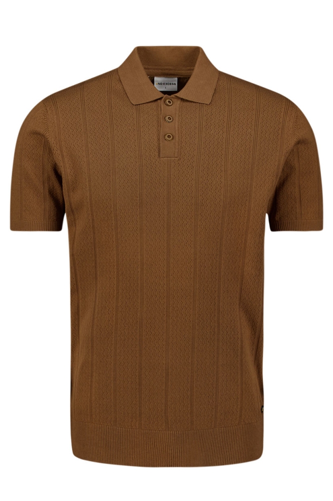 POLO MET KORTE MOUWEN 28240450 140 CAMEL